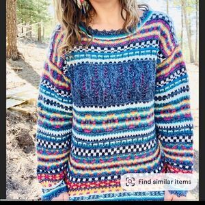 Vintage BizzIT Grandma Sweater Size Large